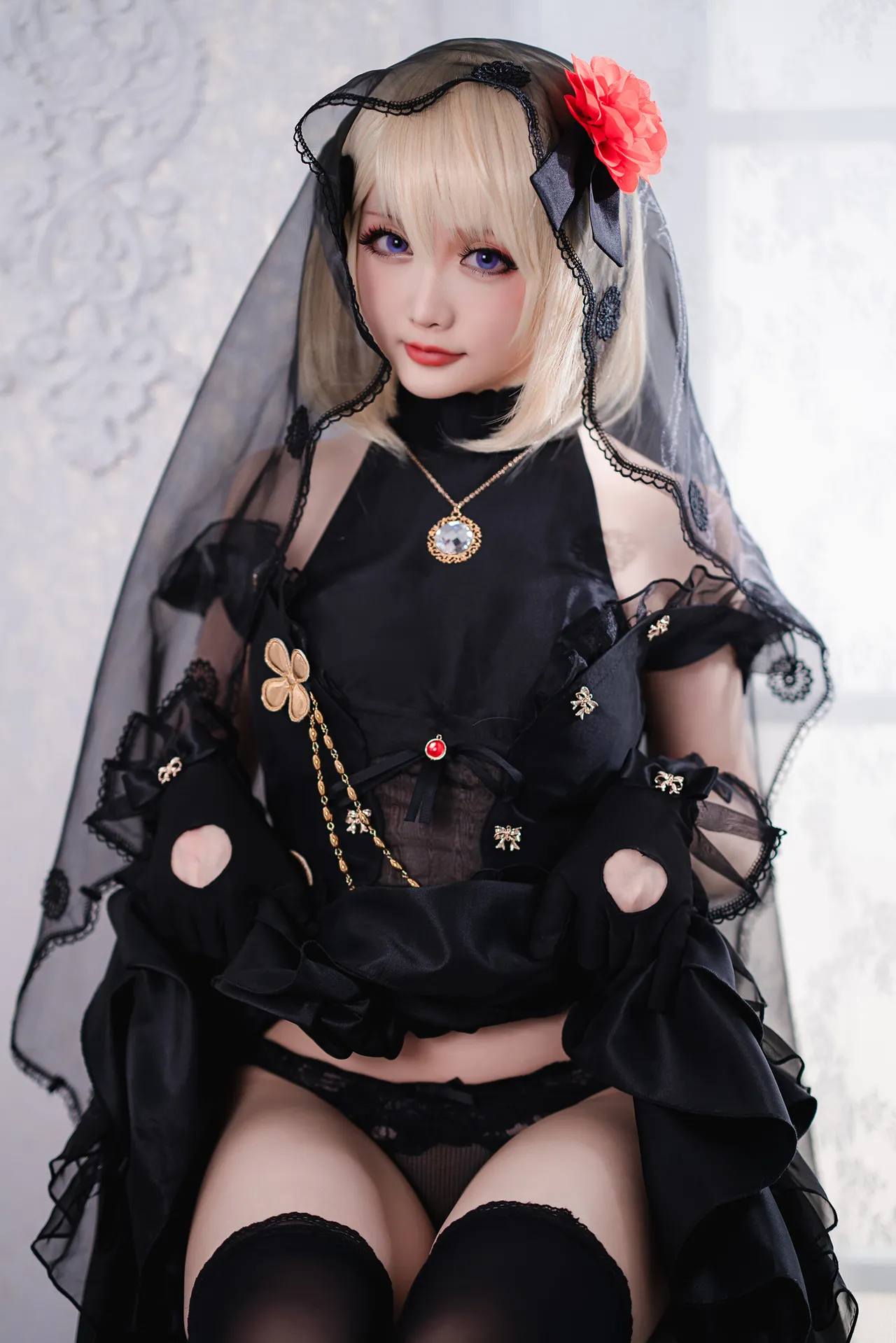 Hoshilily 这很迟迟 Valentine Scathacha (FGO) + Z23 (azurlane)-erohere24.webp